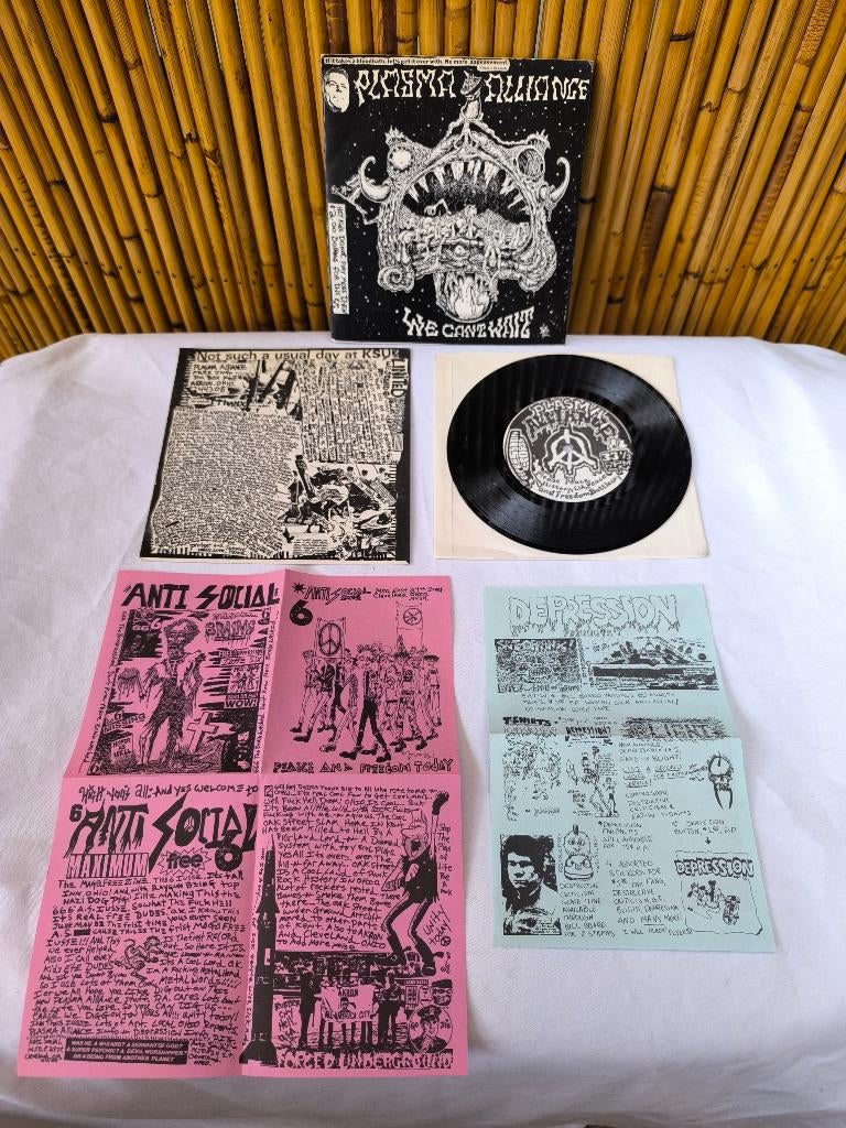 45t 7" Plasma Alliance „We Can't Wait” Depression Rec 1985, Ophalen of Verzenden, Gebruikt, Overige formaten