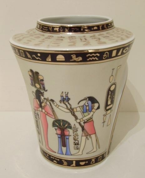 EGYPTE : Pâte et émail Limoges - Sculpture Fathi Mahmoud, Antiek en Kunst, Kunst | Niet-Westerse kunst, Ophalen