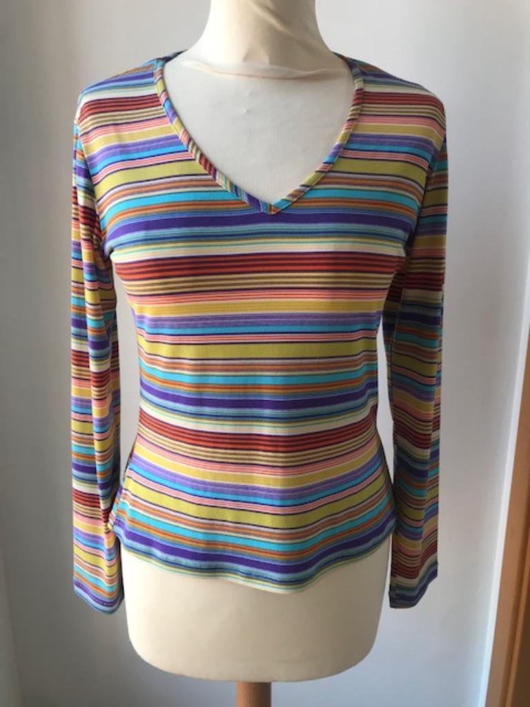 Gestreepte pull Elena Sanz - maat M (nr4700), Taille 38/40 (M), Enlèvement ou Envoi, Autres couleurs, Comme neuf