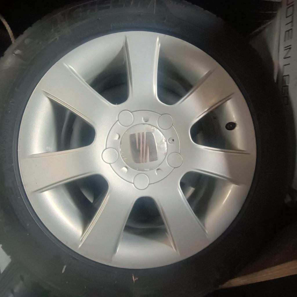 Originele velgen met banden seat 5x112, Auto-onderdelen, Gebruikt, Velg(en), 16 inch, 205 mm