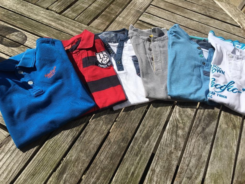 Shirts korte  mouw /Polos manches courtes 140 tot 158, Garçon, Enlèvement ou Envoi, Chemise ou À manches longues, Comme neuf
