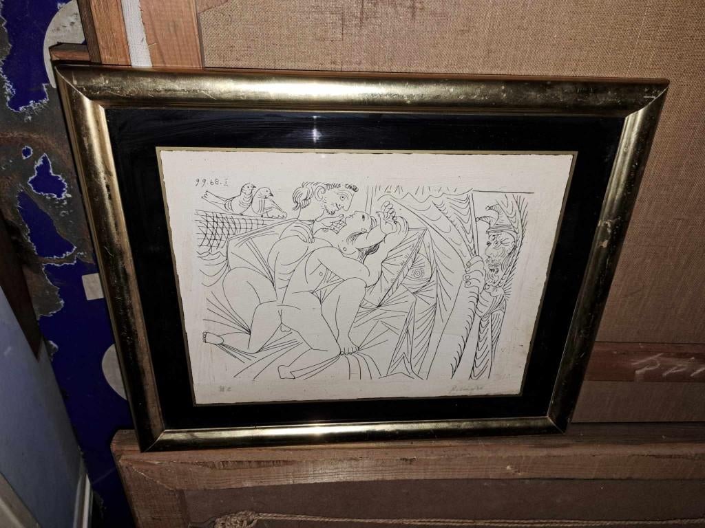 lithographie hors commerce signe pablo picasso, Enlèvement ou Envoi