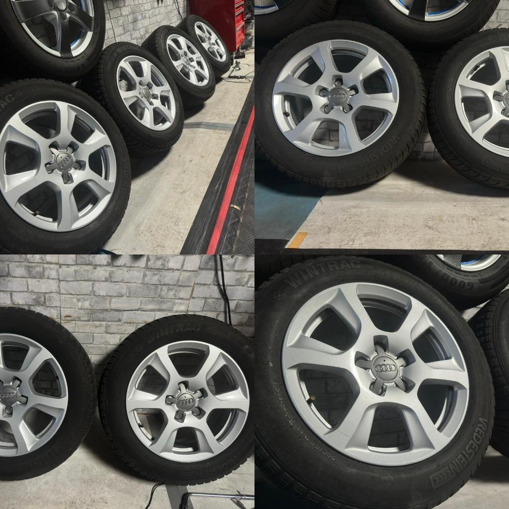 Originele Audi 5x112  + 225/55 R16 Vredestein winter, Enlèvement, Utilisé, Seat