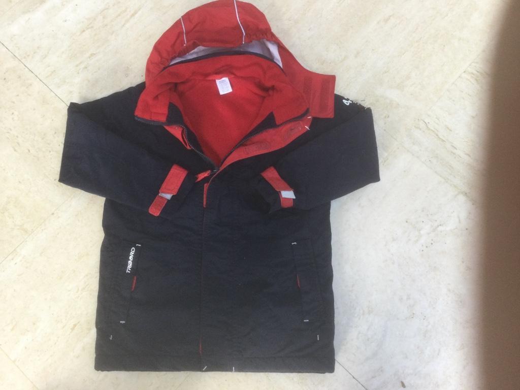 regenjas  122 133 - veste pluie avec doublure, Garçon, Enlèvement ou Envoi, Tribord decathlon, Utilisé