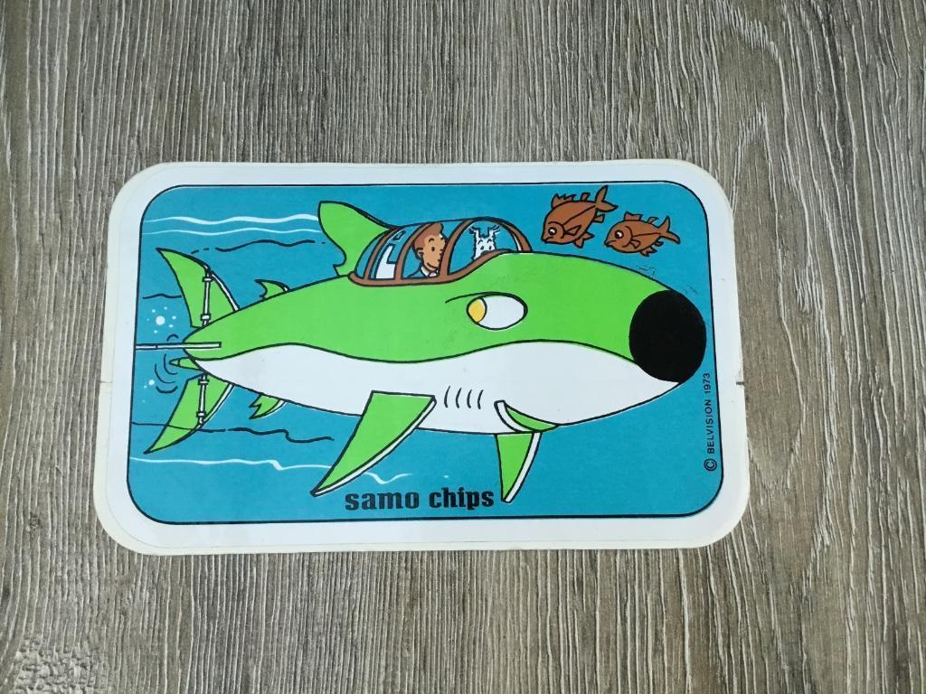 Kuifje sticker Samo Chips 5, Envoi, Bande dessinée ou Dessin animé
