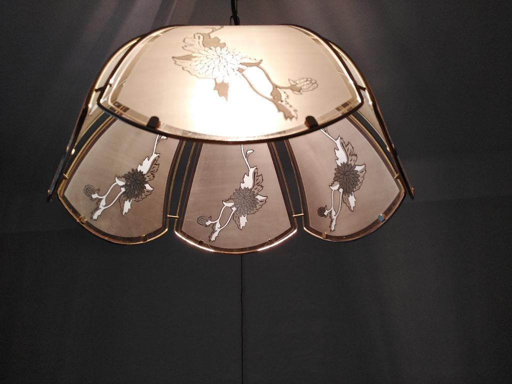 Lustre style "asiatique", 75 cm ou plus, Asiatique, Verre, Enlèvement