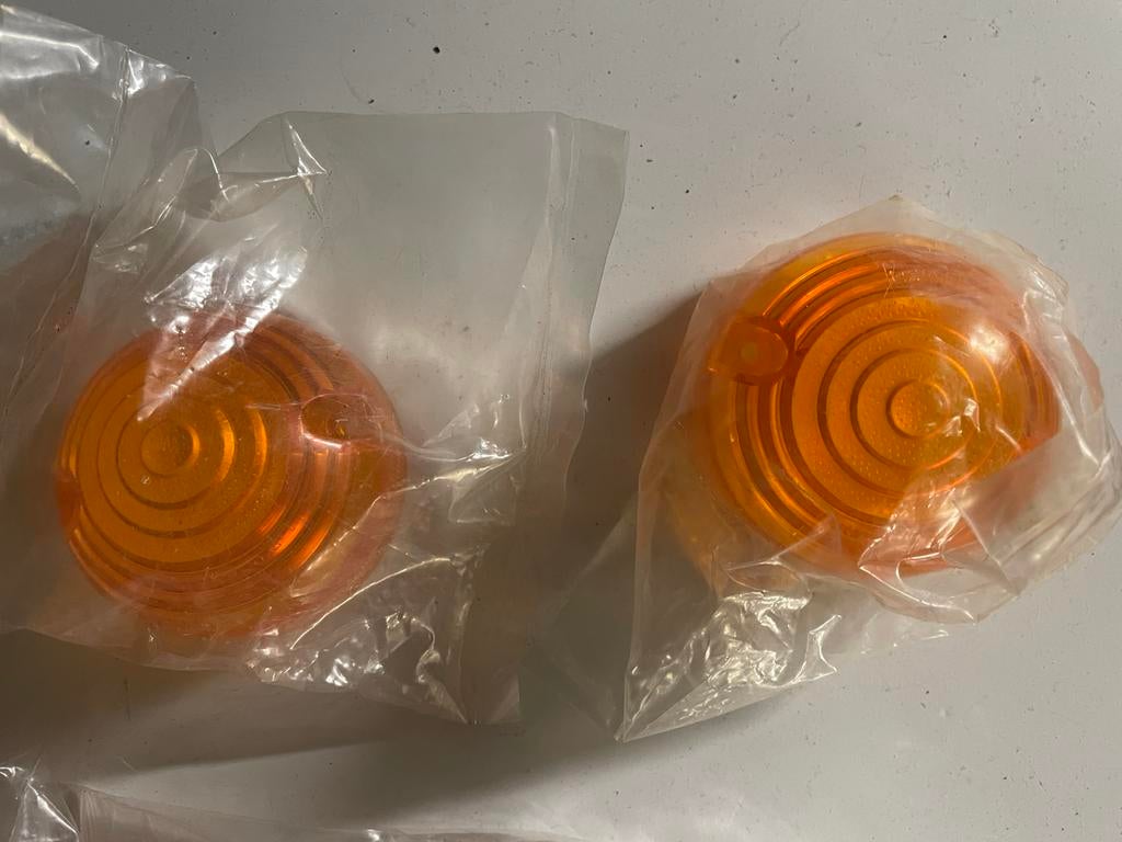 2 amber kleur achterlens nieuw voor triumph spitfire, Ophalen, Triumph