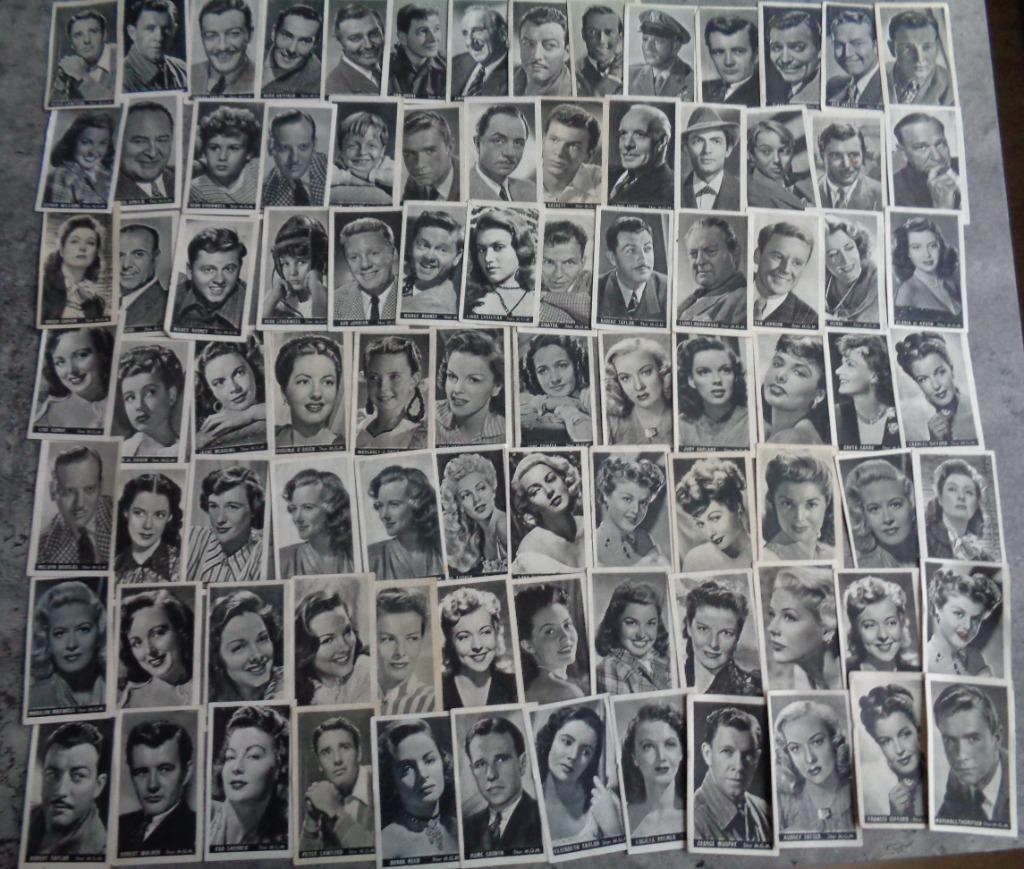 Les stars du cinéma KWATTA CHOCOLATE en 1947 88x IMPRESSIONS, Enlèvement ou Envoi