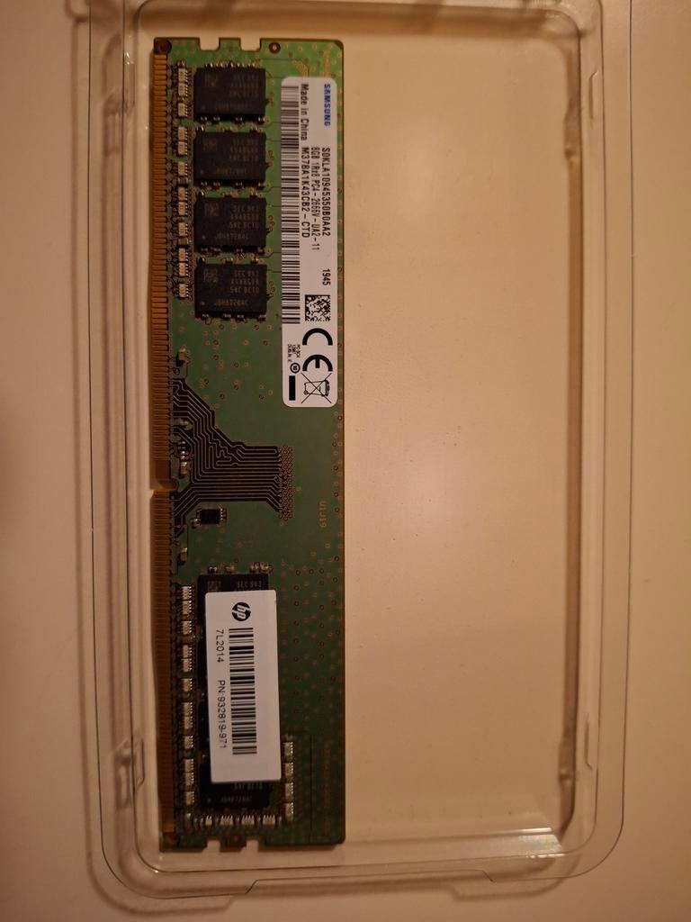 Samsung 8GB RAM Geheugen DDR4, DDR4, 8 GB, Enlèvement, Utilisé