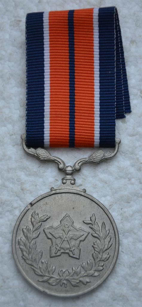 Medaille, Zuid-Africa, Algemene dienst med op Nummer, ZG, Verzamelen, Militaria | Algemeen, Ophalen of Verzenden, Landmacht, Lintje, Medaille of Wings