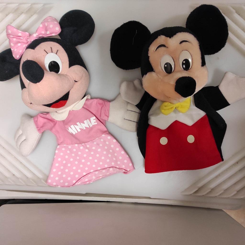 handpoppen Mickey en Mini mouse, Ophalen of Verzenden, Zo goed als nieuw