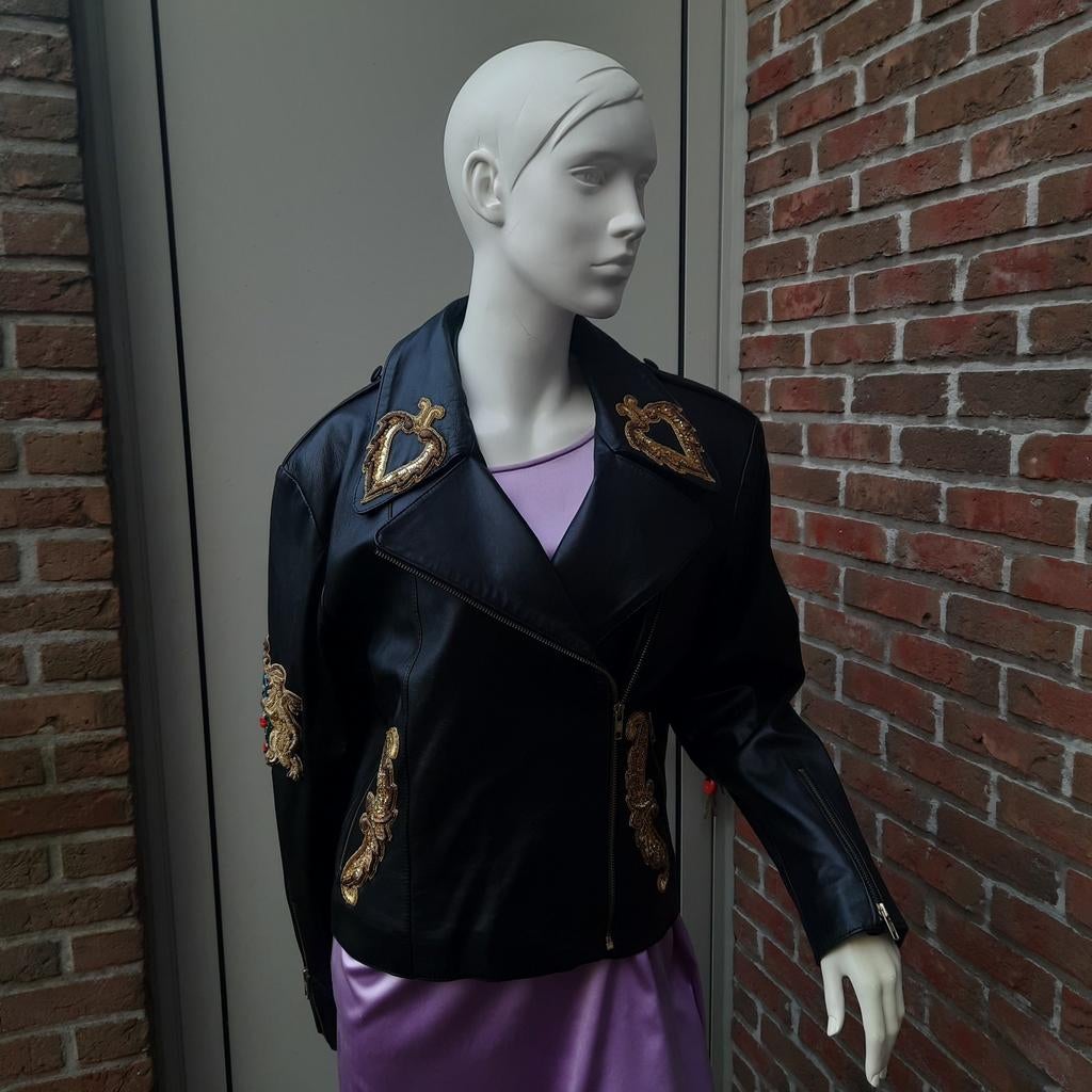 CUIR PERFECTO COUTURE ELLA SINGH *NOUVEAU* TAILLE 36*TOP*, Neuf, ELLA SINGH, Taille 36 (S), Enlèvement
