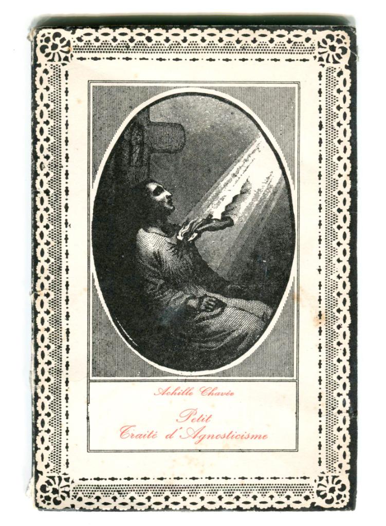 Petit traité d'agnostisme par Achile Chavée, Livres, Enlèvement ou Envoi, Un auteur, Utilisé, Divers