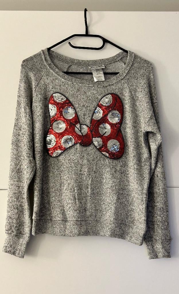 Disney grijze pull met Minnie Mouse strik, Disney, Ophalen of Verzenden, Zo goed als nieuw, Maat 36 (S)