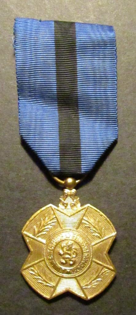 Gouden medaille in de orde van Leopold II, Verzamelen, Militaria | Algemeen, Ophalen, Landmacht, Lintje, Medaille of Wings