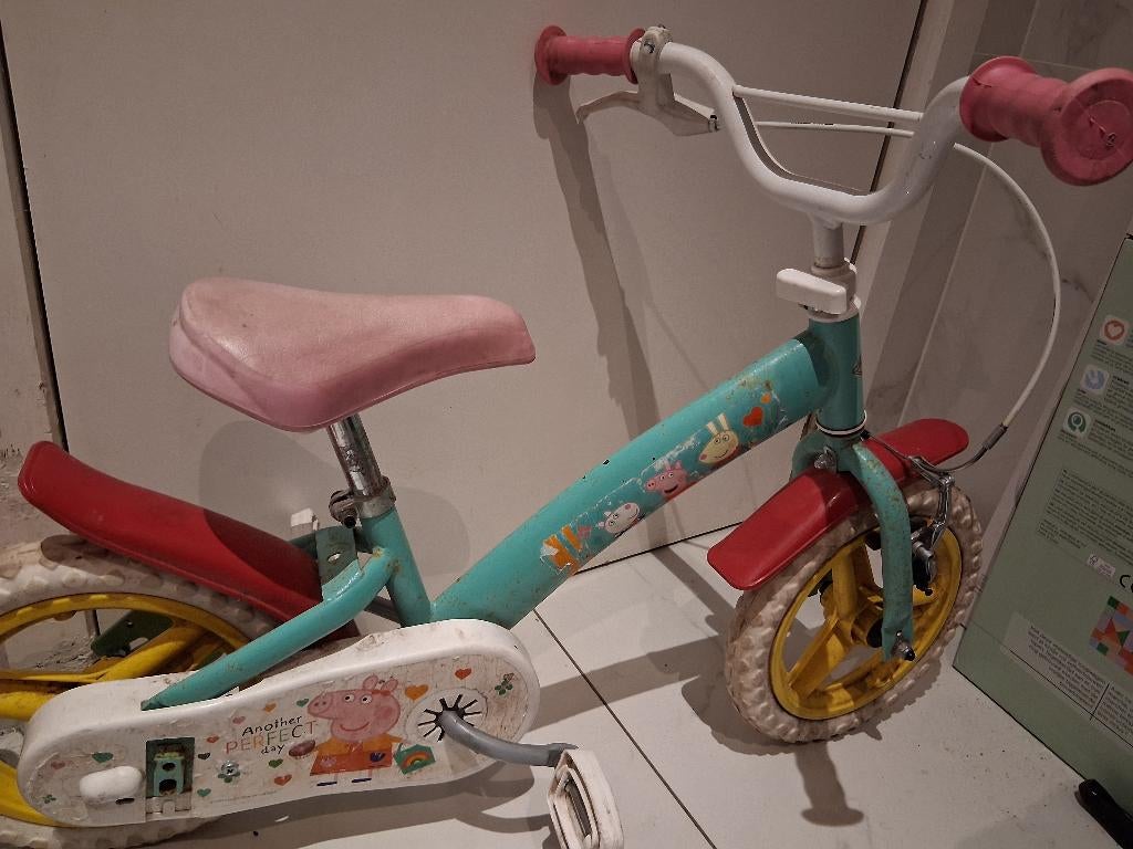 Meisjesfiets, Fietsen en Brommers, Ophalen, Gebruikt, 14 inch of minder, Handrem