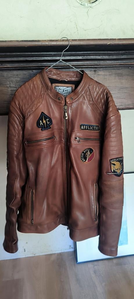 Veste en cuir Affliction édition limitée xxl, Enlèvement ou Envoi