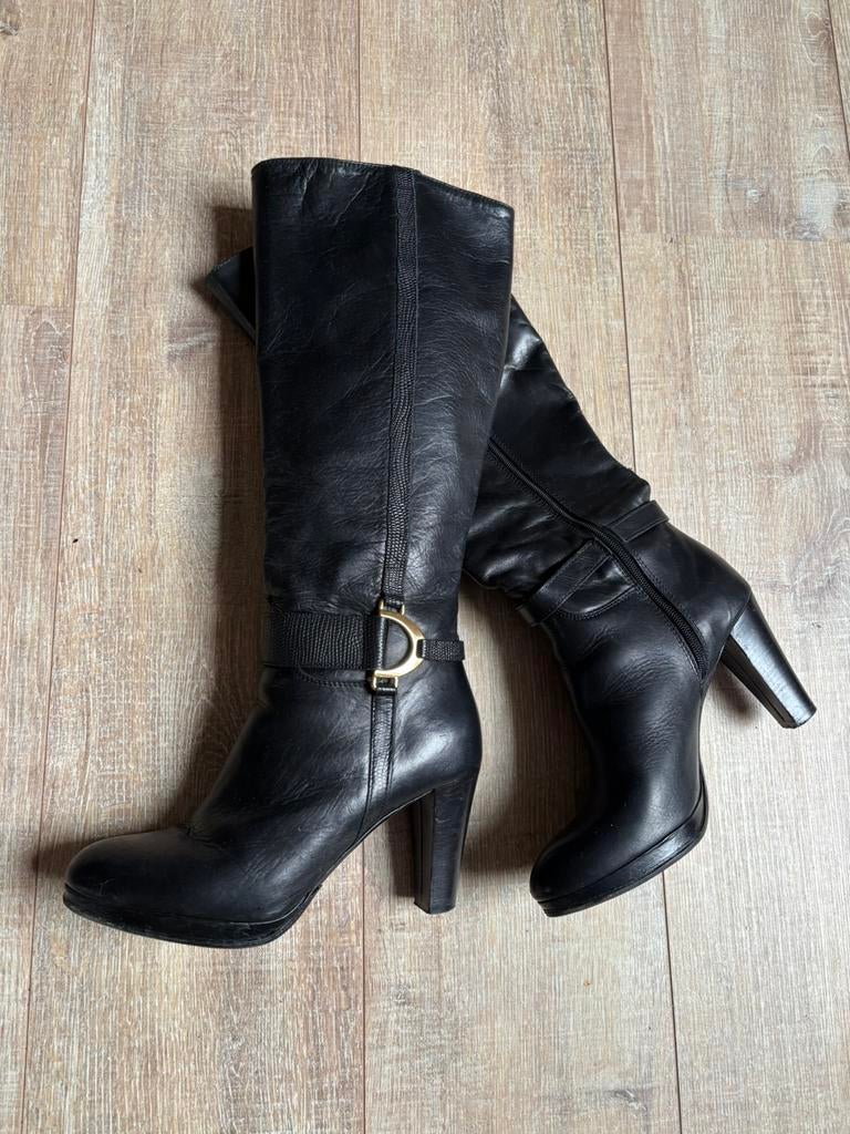 Laarzen Duee zwart mt 38, Kleding | Dames, Schoenen, Hoge laarzen, Duee, Zwart, Ophalen of Verzenden