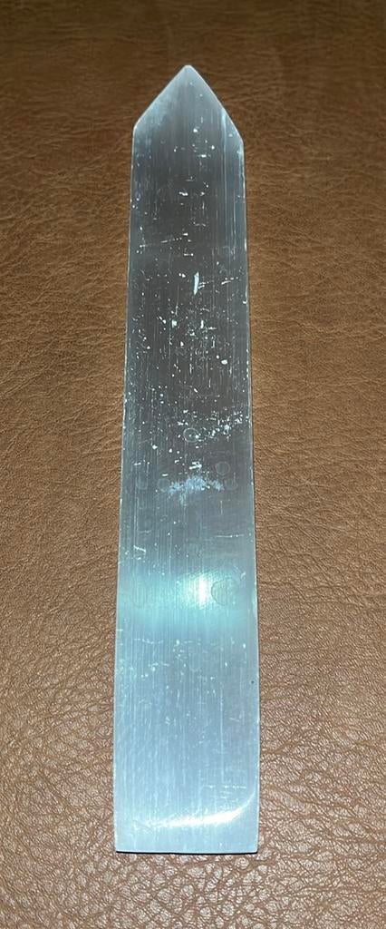 Seleniet massagestaaf - 91gram - 200mm x 30mm x 9mm, Enlèvement ou Envoi, Minéral
