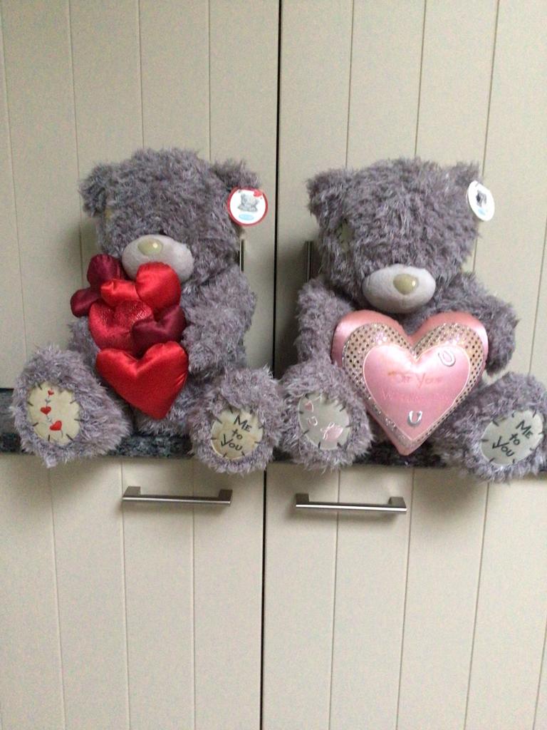 2 Valentijns Me To You beren, Ophalen, Gebruikt, Stoffen beer, Me To You