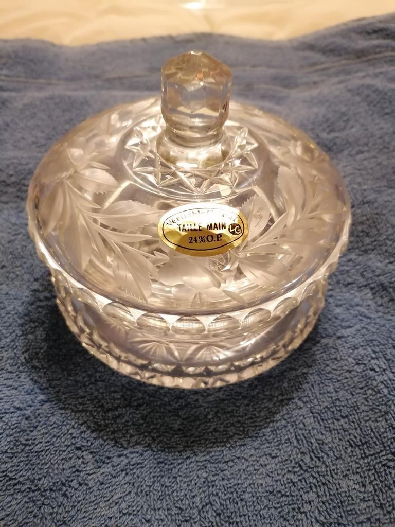 Bonbonnière kristal, Ophalen of Verzenden, Zo goed als nieuw