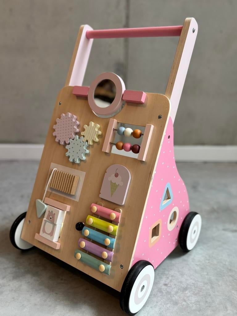 Luvion loopwagen / babywalker roze, Ophalen, Zo goed als nieuw, Duw- of Trekspeelgoed