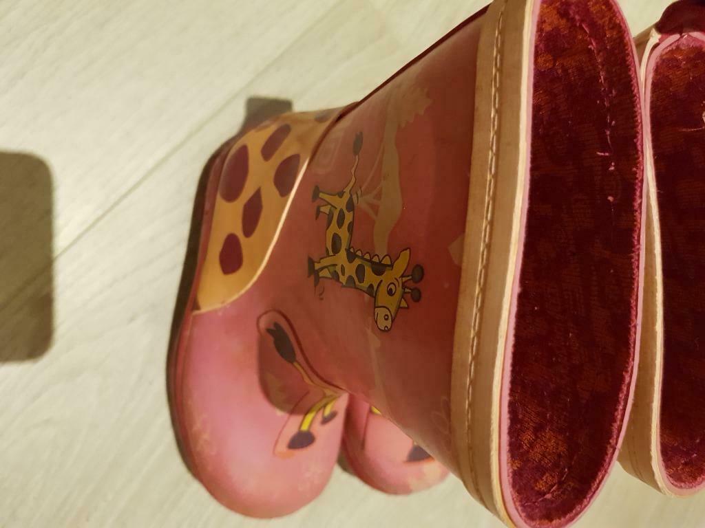 Roze regenlaarsjes maat 21, Enlèvement ou Envoi, Bottines, Utilisé, Fille