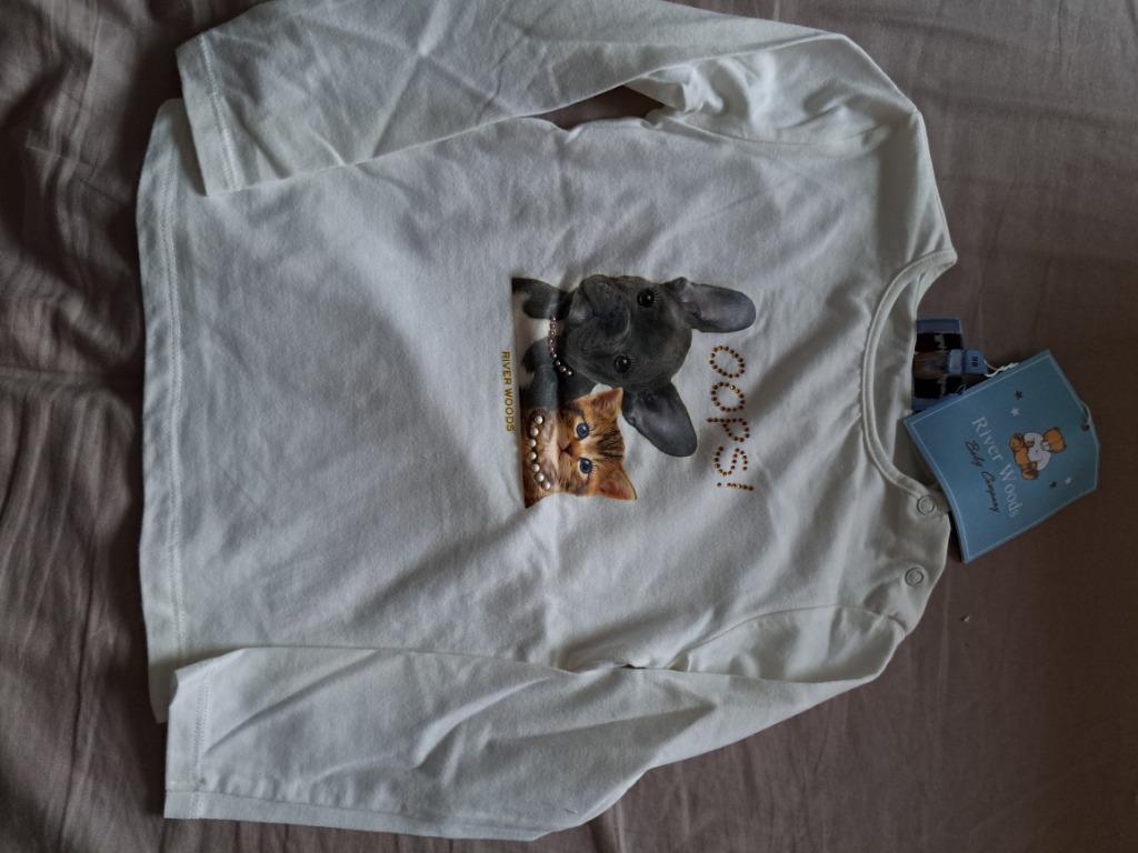 Nieuw T shirt lange mouw merk river woods maat 98 meisjes, Kinderen en Baby's, Meisje, Nieuw, Ophalen of Verzenden, Shirt of Longsleeve