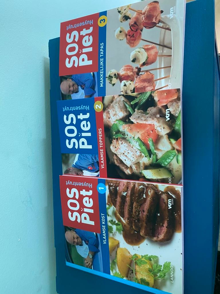 3 kookboeken sos piet, Boeken, Ophalen of Verzenden, Nieuw