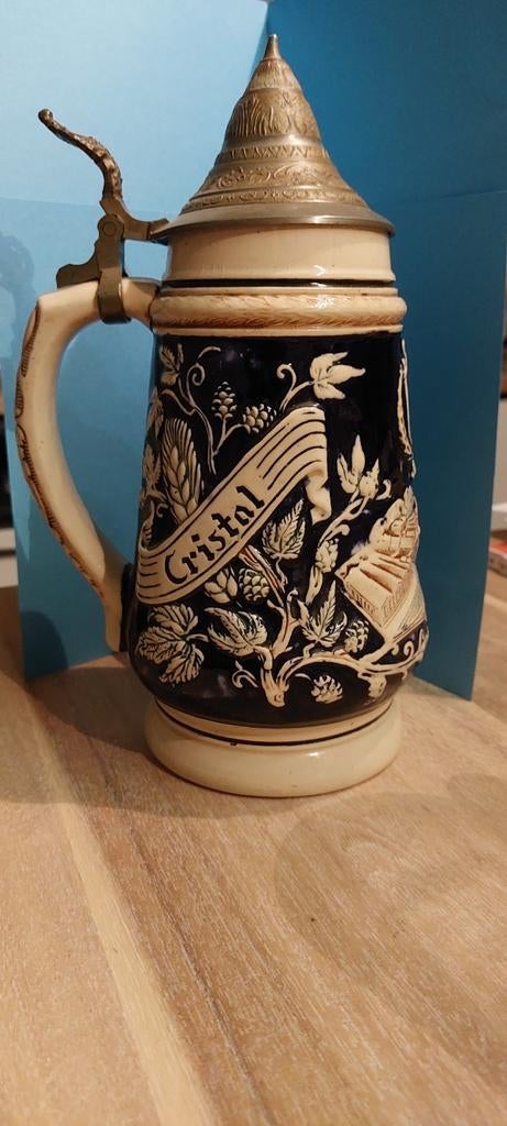 Le plus grand de la série de 3 pots décoratifs Cristal Alken, Enlèvement ou Envoi