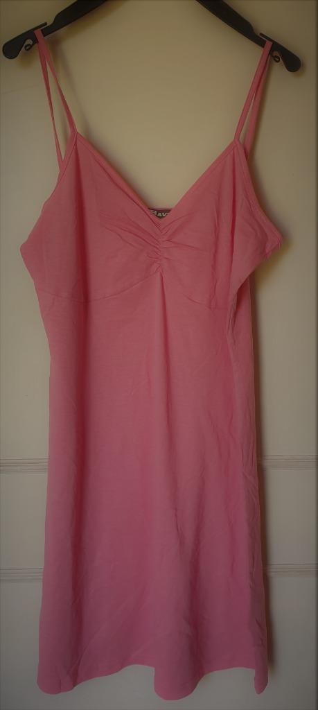 stretch kleedje bain de soleil roos L katoen Nieuw, Kleding | Dames, Jurken, Maat 38/40 (M), Nieuw, Ophalen of Verzenden, Roze