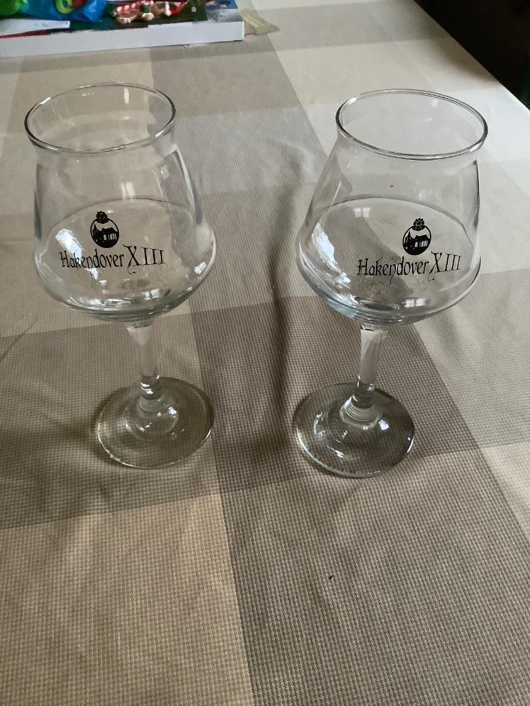 2 bierglazen Hakendover XIII, Ophalen of Verzenden, Nieuw