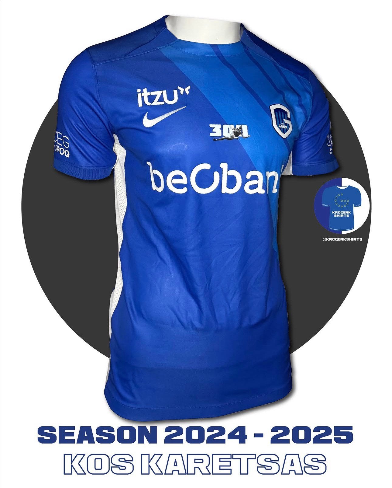 Match usé Karetsas Genk, Collections, Envoi, Comme neuf, Maillot