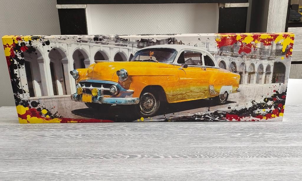Cadre en toile. Cuba., Antiquités & Art, Enlèvement ou Envoi