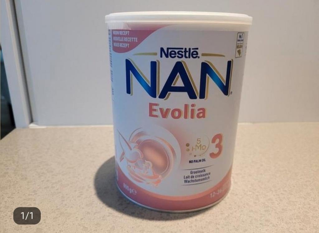 Nan Evolia 3 12-36 maanden, Enlèvement