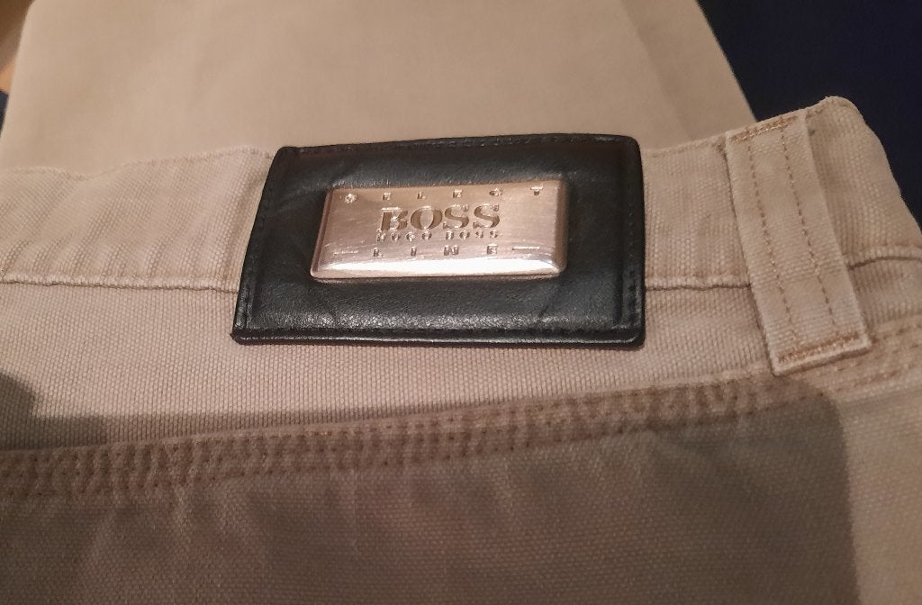 HUGO BOSS - 2 Pantalons en toile - TB état - Taille 36-34, Kleding | Heren, Blauw, Overige typen, Ophalen of Verzenden, Hugo Boss