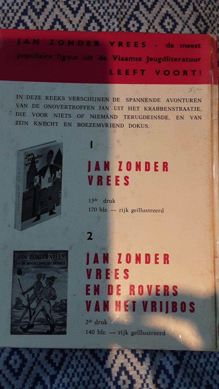 Jan zonder vrees tegen de zwarte ruiter, 1966, Ophalen of Verzenden