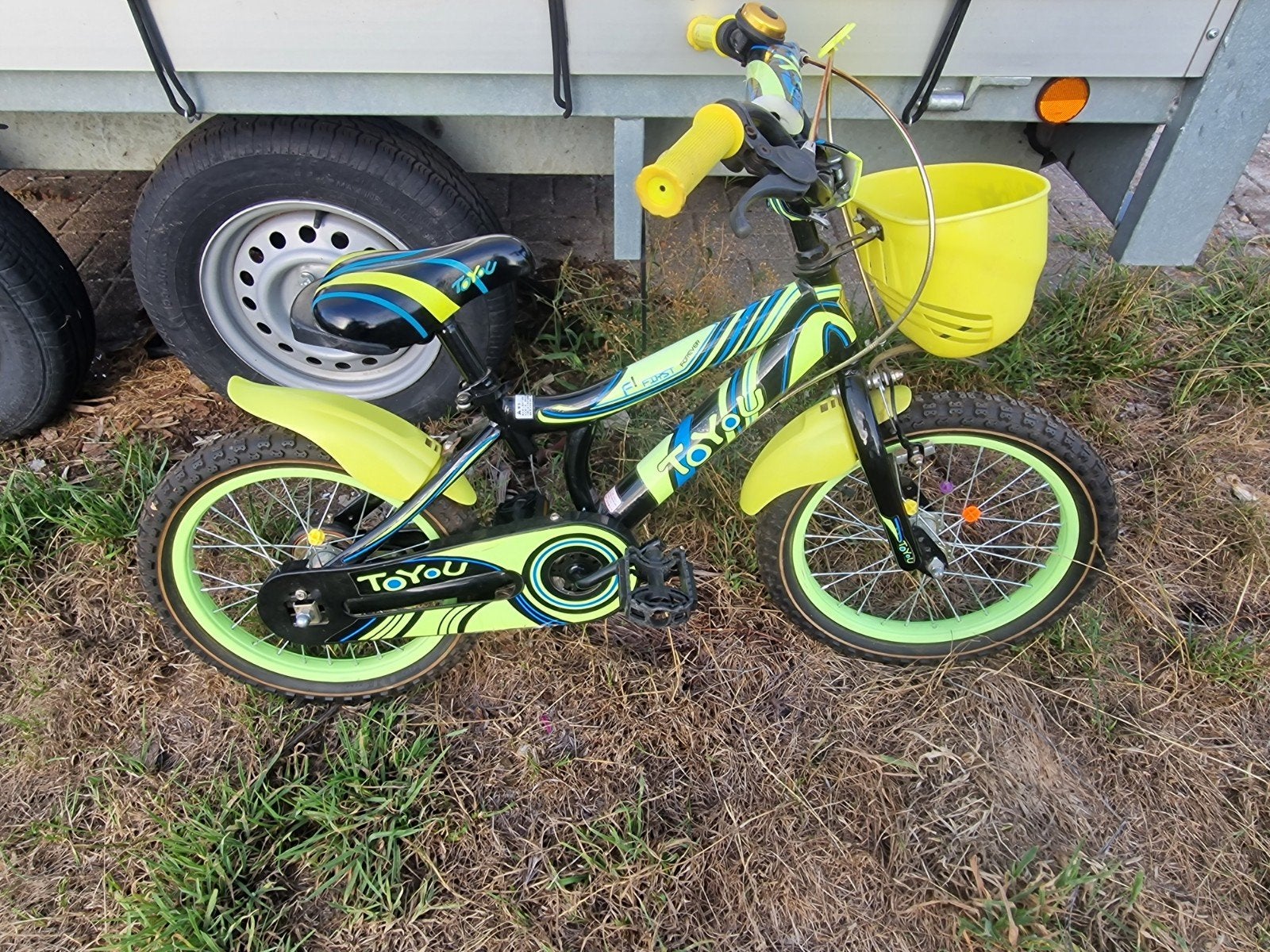jongensfiets Toyou first 16 ", Vélos & Vélomoteurs, Vélos | Garçons, Enlèvement, Comme neuf, Frein sur jante, 16 pouces