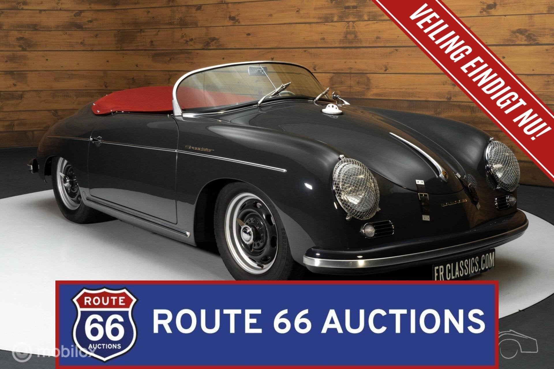 Porsche 356 Pre-A Speedster | 1955 | Route 66 Auctions, Zwart, Bedrijf, Overige carrosserie, Porsche