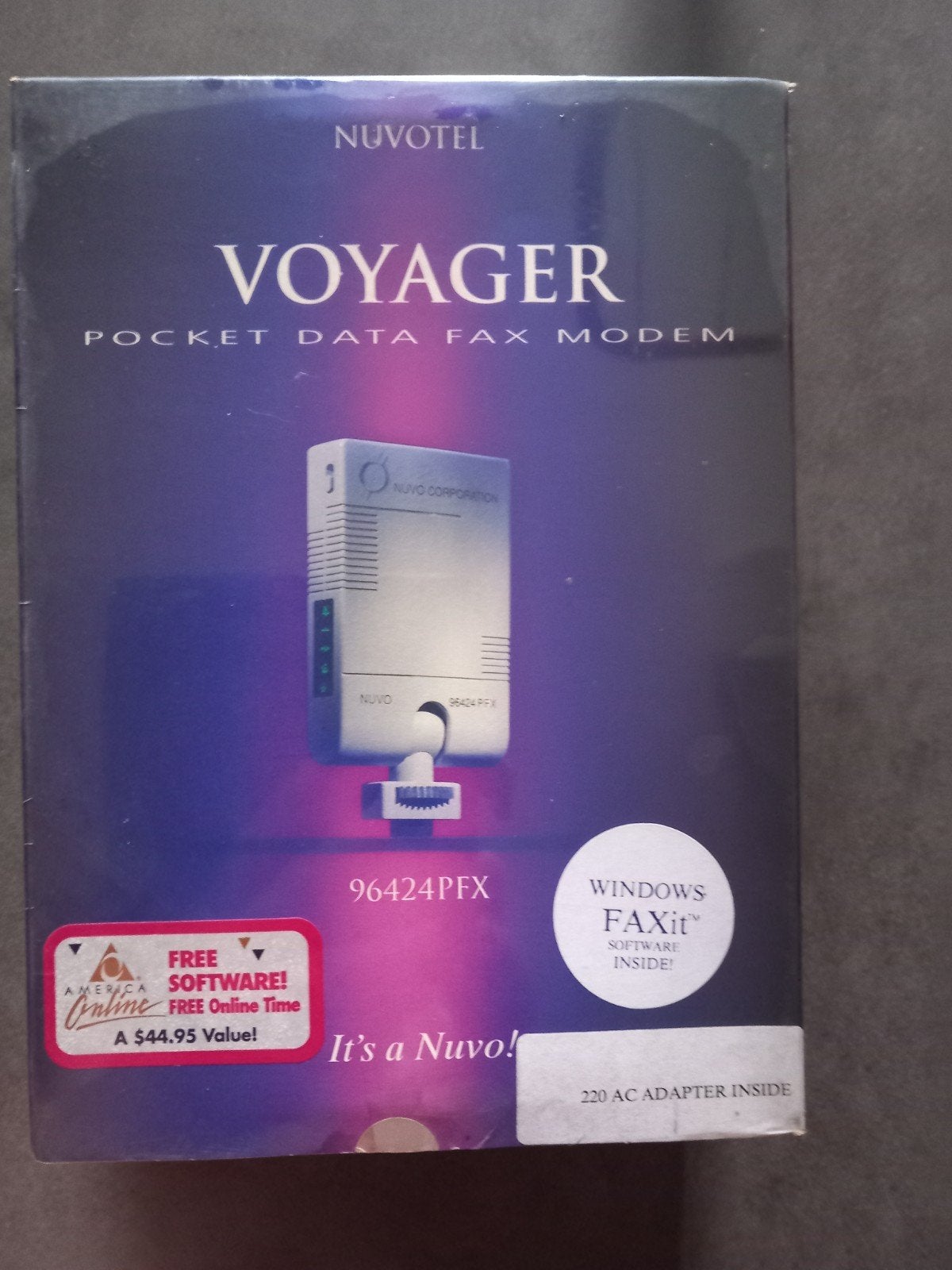 scellé - modem télécopieur de poche Voyager - Nuvotel -> 10€, Informatique & Logiciels, Ordinateurs Vintage, Enlèvement