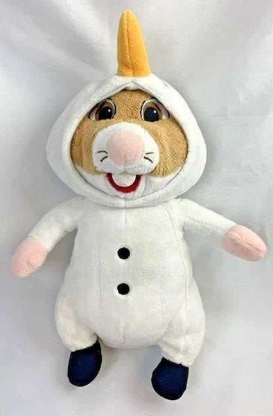 Albert Heijn AH Hamster Sneeuwpop Kertmis Kerst Knuffel, Hamster, Zo goed als nieuw, Met kleding of accessoire, Klein (minder dan 20 cm)