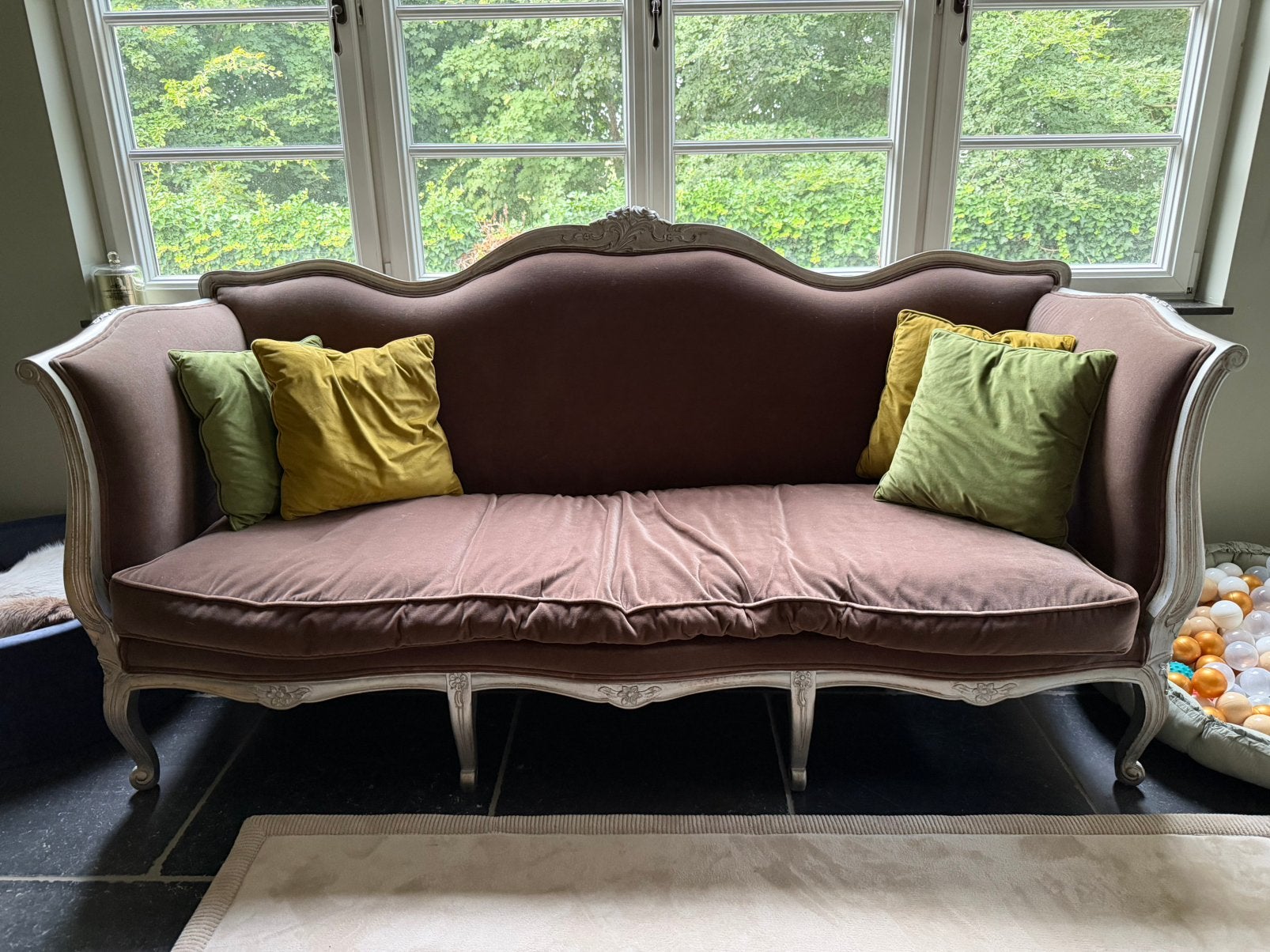 Barok zetel, Tuin en Terras, Tuinbanken, Ophalen, Gebruikt, Hout