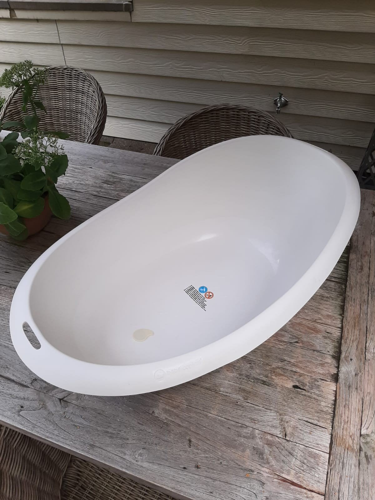 Baignoire pour bébé Bébé Confort — Blanche, Enlèvement, Comme neuf, Baignoire, Bébé-jou