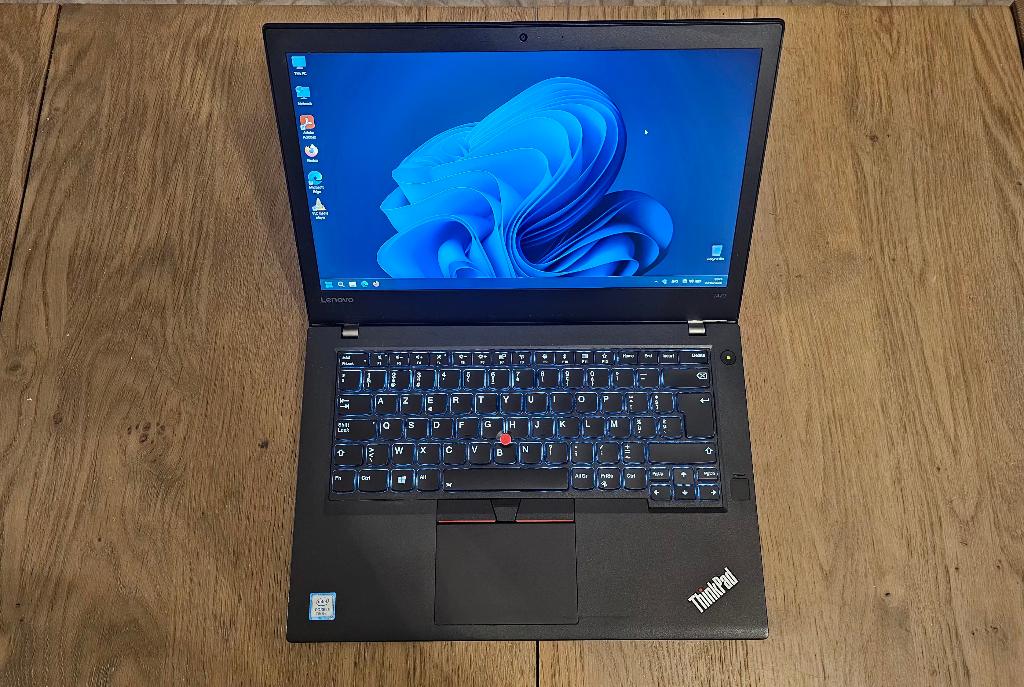 Ordinateur portable Lenovo Thinkpad T470 - Win 11 Pro, 256 GB, Intel Core i5-7200U, Enlèvement, Utilisé