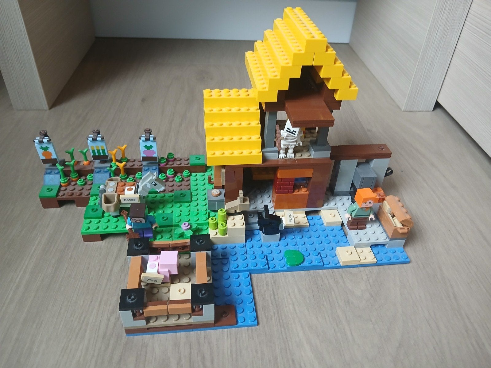 Lego Minecraft set 21144: boerderij aan het water, Minecraft, Lego, Inclusief instructies, Ophalen of Verzenden