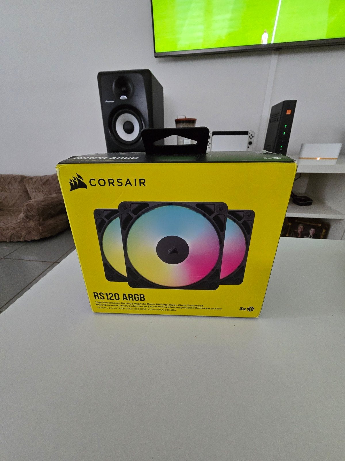 3 Ventilateurs Corsair RS120 ArGB 120mm (NEUF!), Computers en Software, Computerkoelers, Ophalen, Nieuw, Luchtkoeling