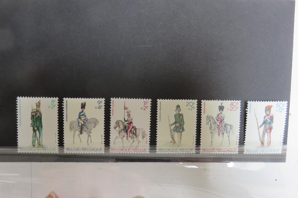 Lot de 6 timbres "Armée belge", Timbres & Monnaies, Timbres | Timbres thématiques, Enlèvement ou Envoi, Non oblitéré, Autres thèmes