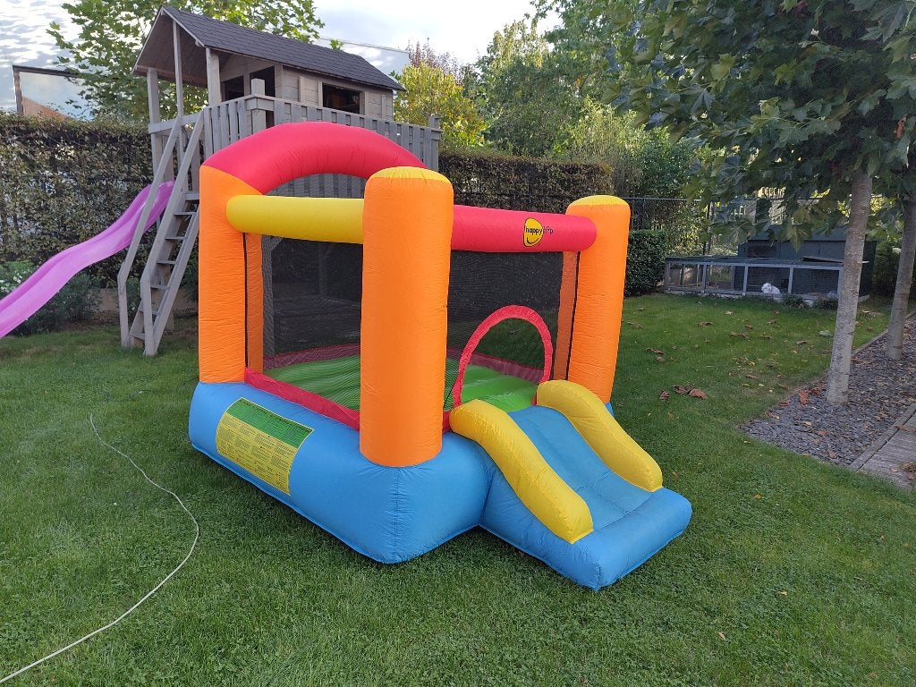 château gonflable avec toboggan pour 2 enfants (5 ans max), Enlèvement, Utilisé