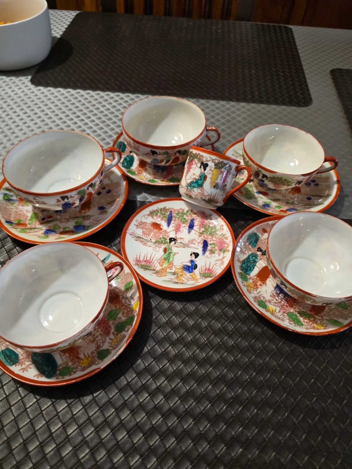 Vintage Japans koffieservies "Geisha girl", Antiek en Kunst, Ophalen