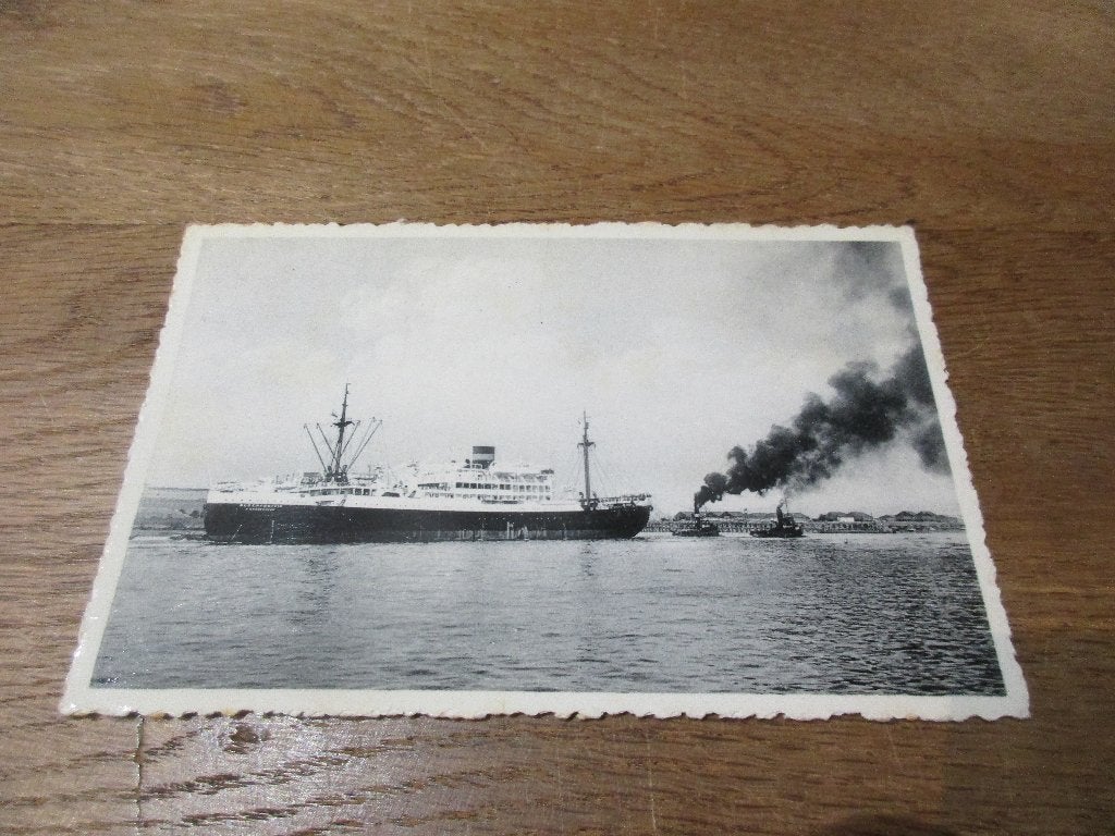 POSTKAART ANTWERPEN SCHIP BLOEMFONTEIN 'S GRAVENHAGE, Verzamelen, Verzenden, Gelopen, Antwerpen